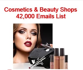 cosmetic shops email list